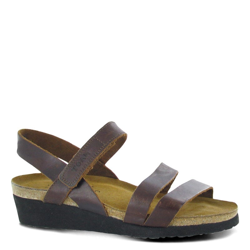 NAOT Kayla Women's Sandals â€“ 3-Strap Support with Backstrap, Cork-Latex Footbed, Arch Support â€“ Comfortable for All-Day Walking Buffalo Leather 7-7.5 N-M US - Image 1